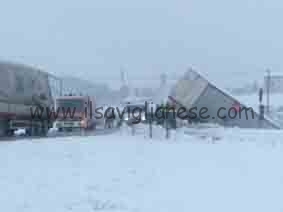 Nevicate: incidenti e uscite di strada nel saviglianese