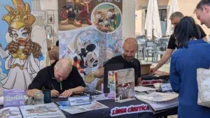 I due fumettisti Disney Vitale Mangiatordi e Francesco D'Ippolito