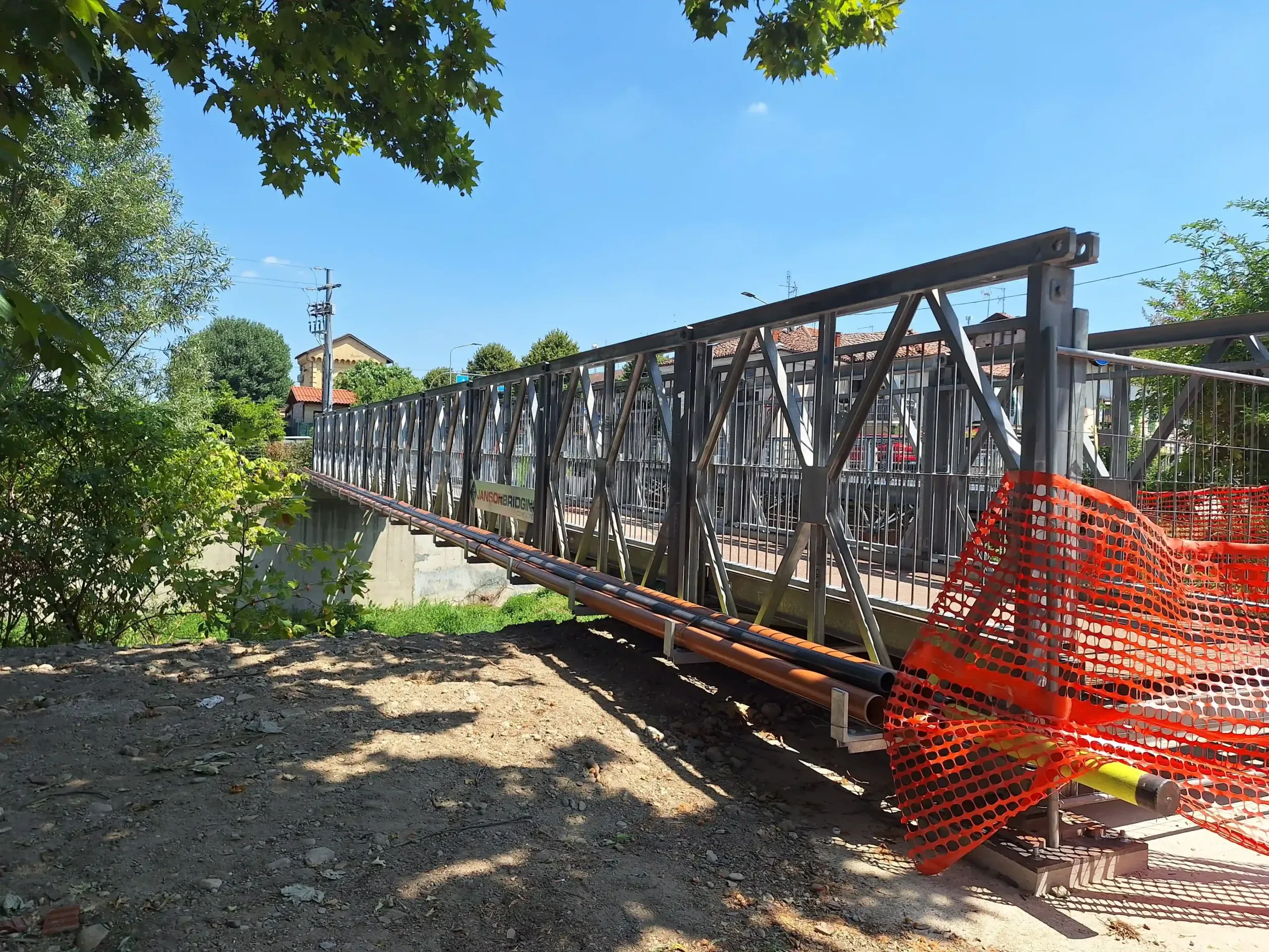 La passerella del ponte di via Alba, Savigliano